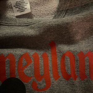 Disney Gray and Red Sweatshirt